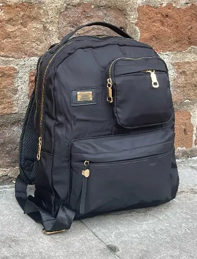 [36] Bolso unicolor en lona peq
